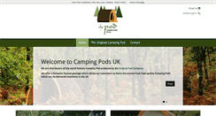 Desktop Screenshot of campingpodsuk.com
